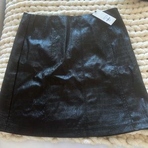 Leather skirt